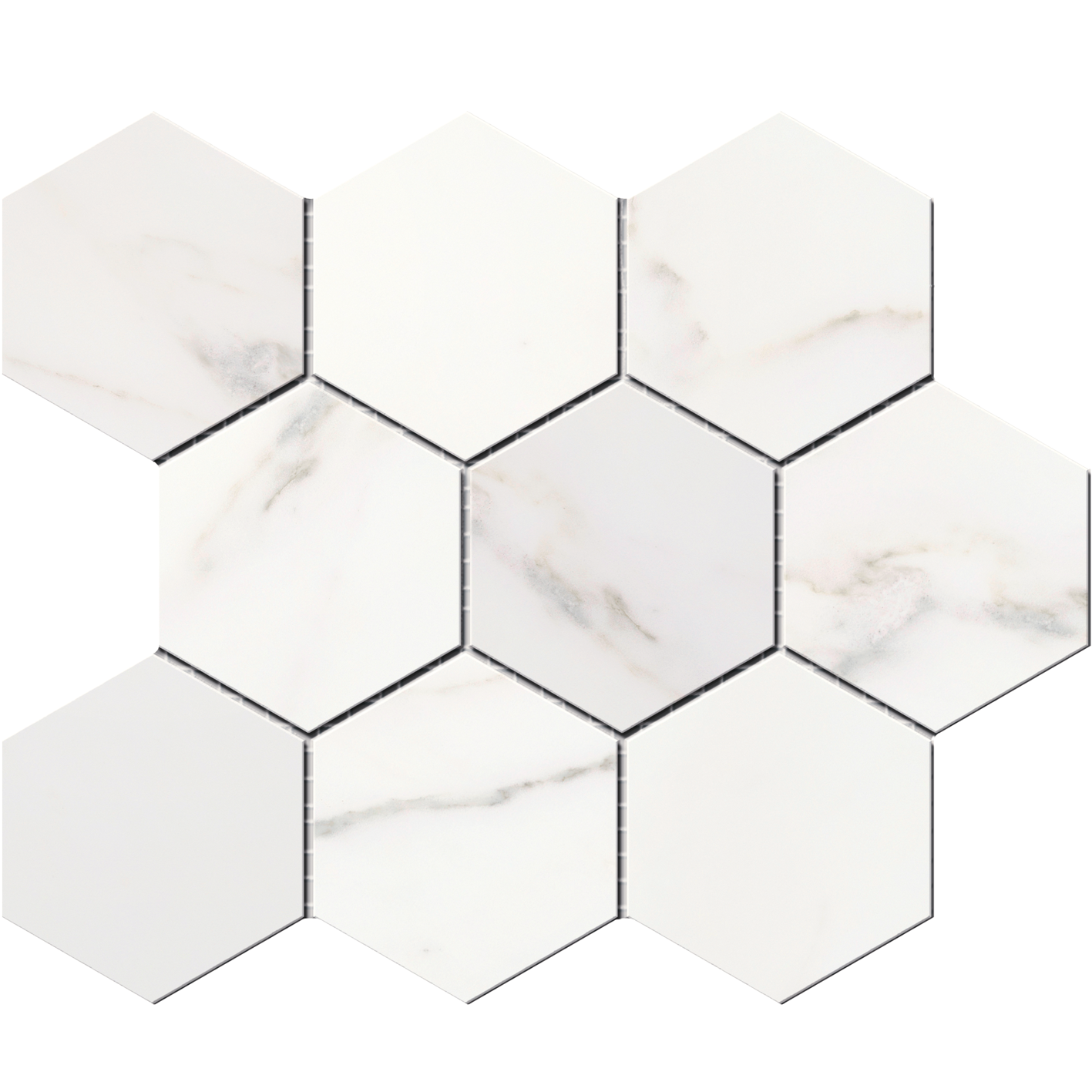 Artico White Home Hexagonal Mosaic (1 Sheet)