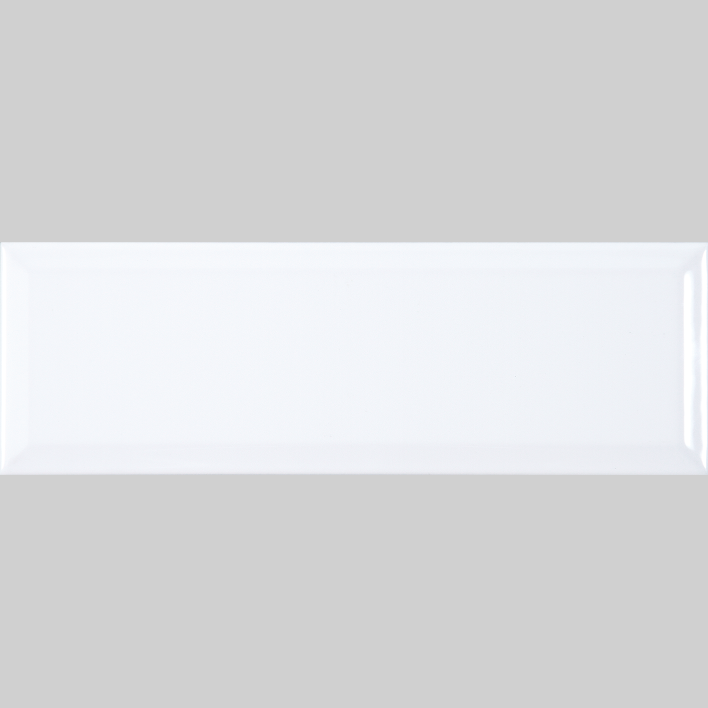 Blanco Biselado Brillo 10x30 Blanco Biselado Brillo 10x30