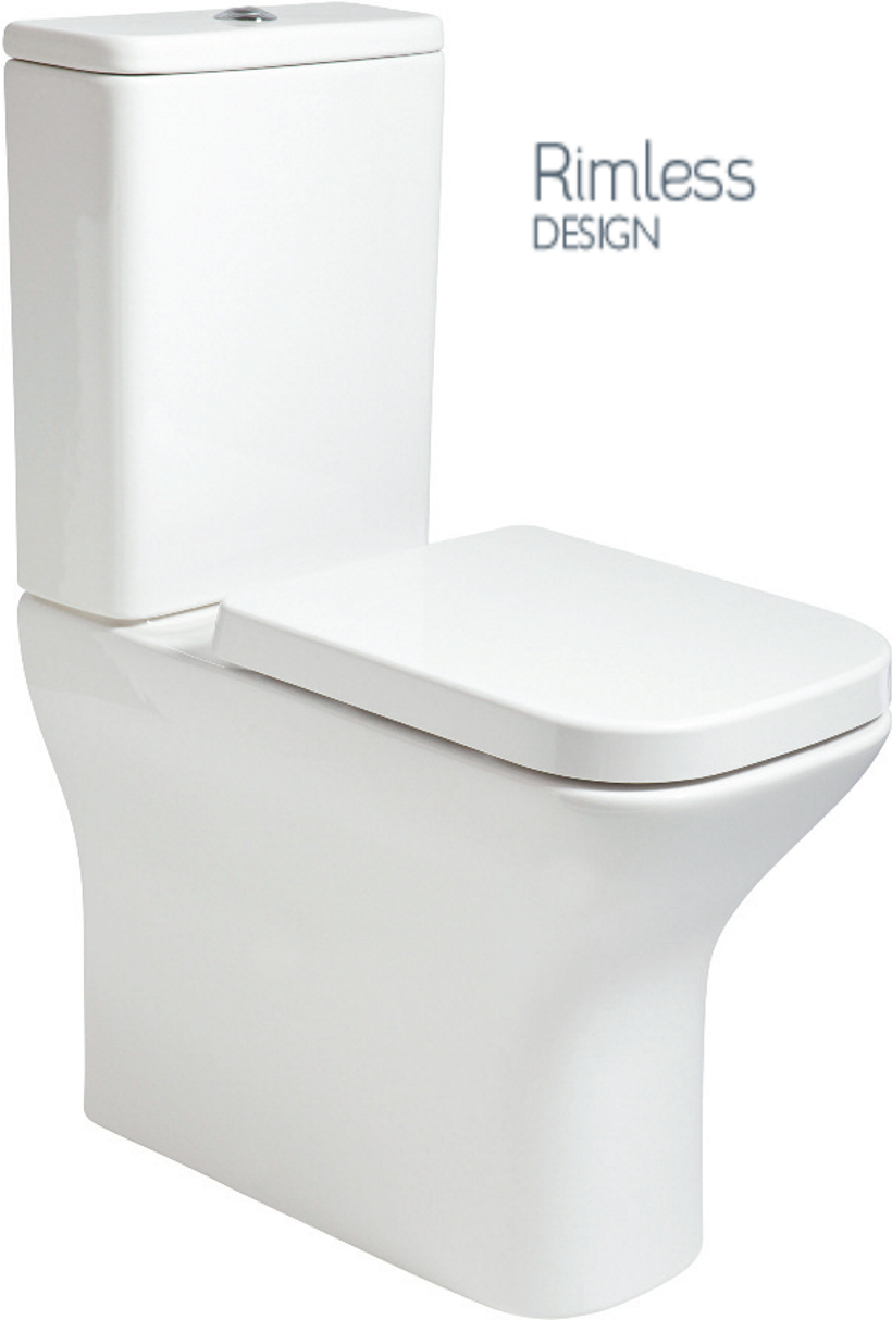 SONAS Sophia Comfort Height Fully Shrouded Rimless WC, Seat: Soft Close Standard Seat