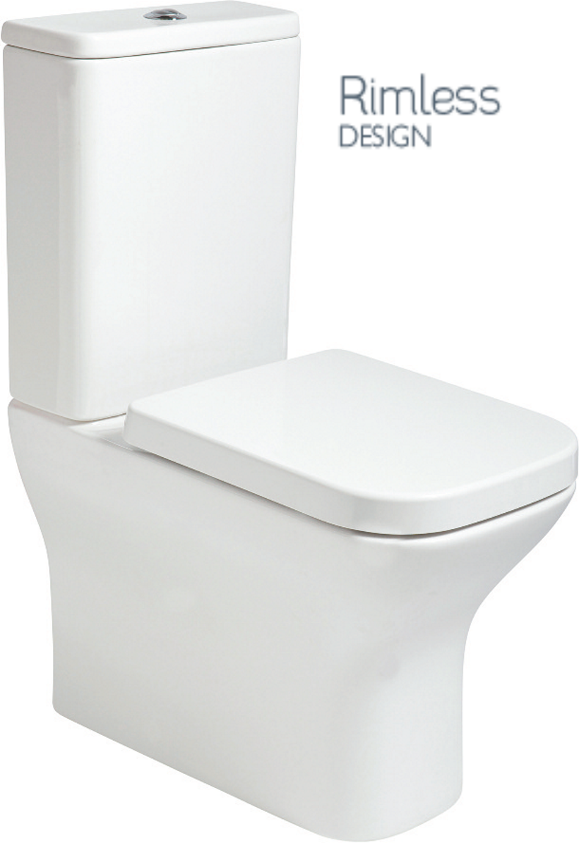 SONAS Sophia Fully Shrouded Rimless WC, Seat: Soft Close Standard Seat