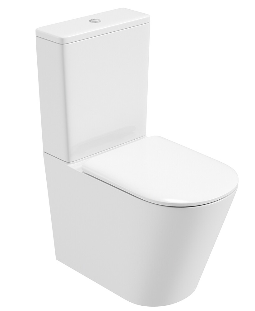 SONAS Reflections Fully Shrouded Rimless WC, Seat: Soft Close Standard Seat