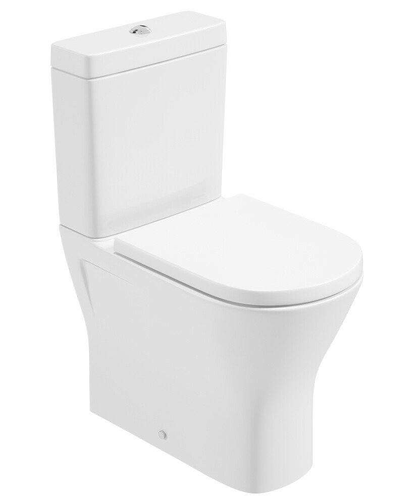 SONAS Scala Comfort Height Fully Shrouded Rimless WC, Seat: Soft Close Standard Seat