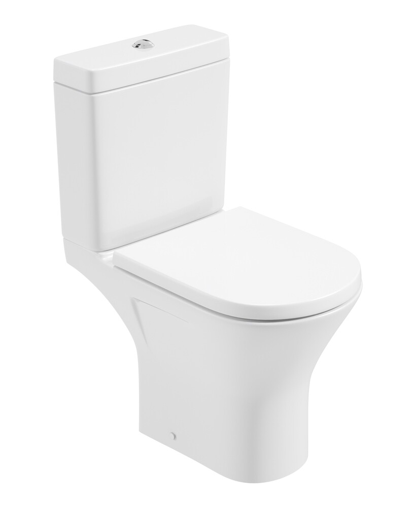 SONAS Scala Close Coupled Rimless WC, Seat: Soft Close Standard Seat