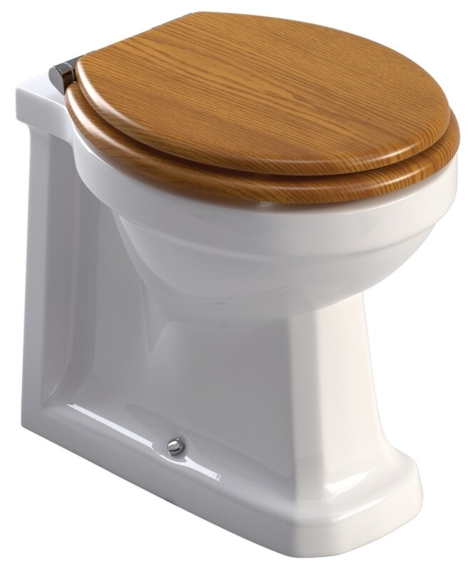 SONAS Westbury Back to Wall WC, Seat: Oak Soft Close Seat