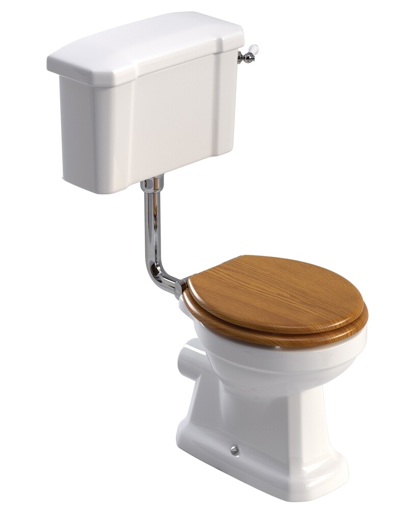 SONAS Westbury Low Level WC, Seat: Oak Soft Close Seat