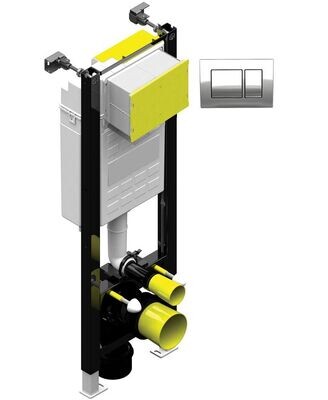 SONAS Fast Fix Frame with Front Access for Wall Hung WC with Rectangle Flush Place