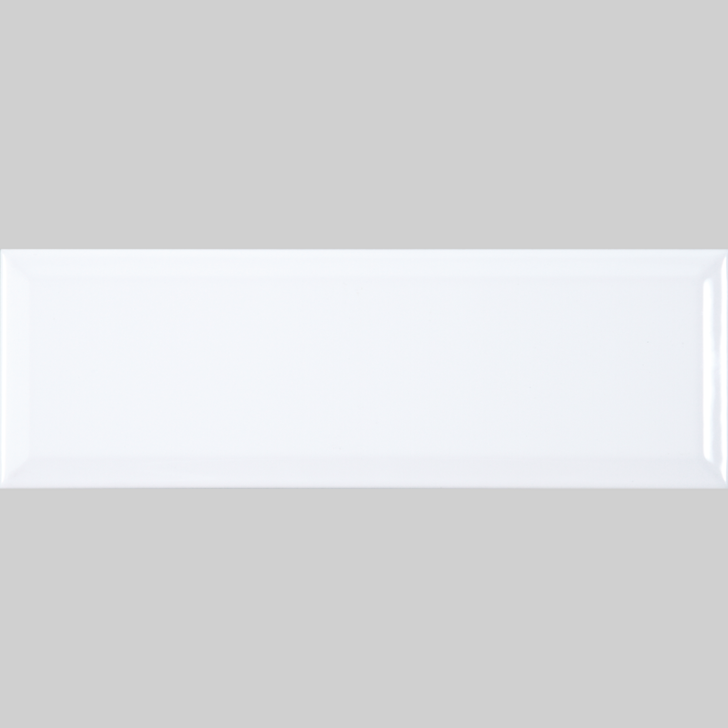 Blanco Biselado Brillo 10x30
