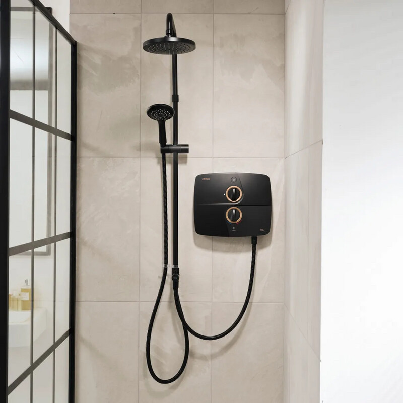 Triton T90sr Duelec Pumped Electric Shower - Black