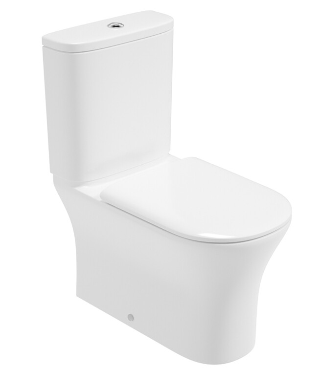 SONAS Pe�a Fully Shrouded Close Coupled Rimless Pan &amp; Soft Close Seat