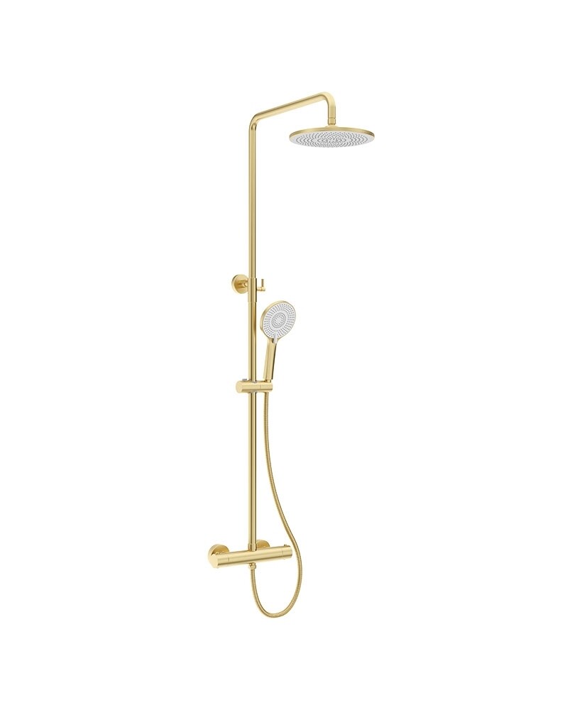 SONAS Alita Rain Thermostatic Shower Kit Brushed Gold