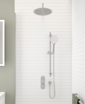 SONAS Alita Knurled Shower Set 1 Brushed Nickel SONAS Alita Knurled Shower Set 1 Brushed Nickel
