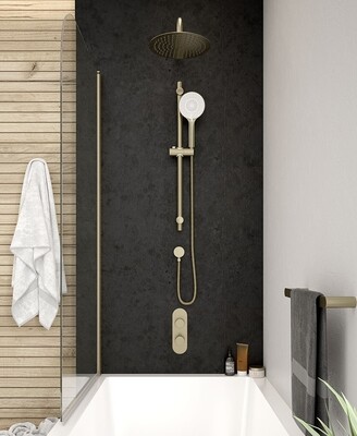 SONAS Alita Knurled Bath Set 1 Brushed Gold SONAS Alita Knurled Bath Set 1 Brushed Gold