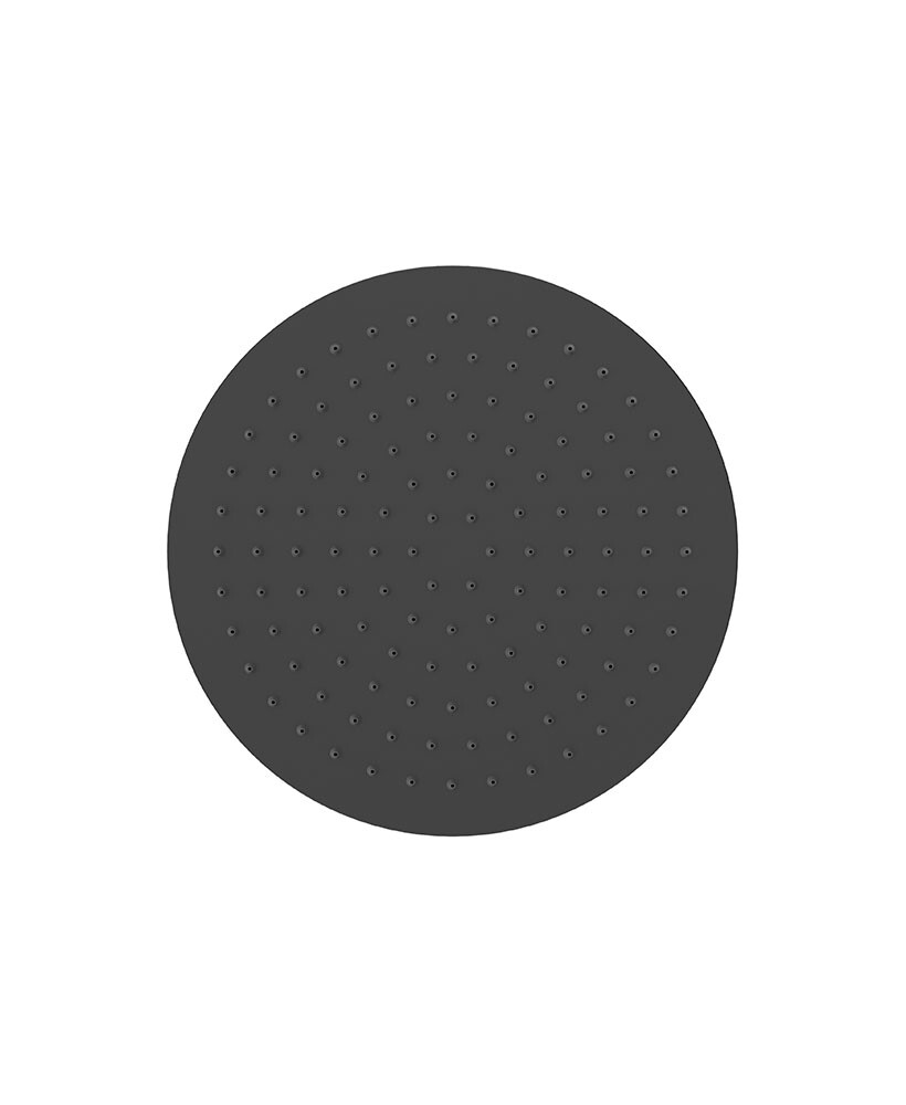 SONAS Sync Round Thin Stainless Steel Shower Head 250mm Matt Black