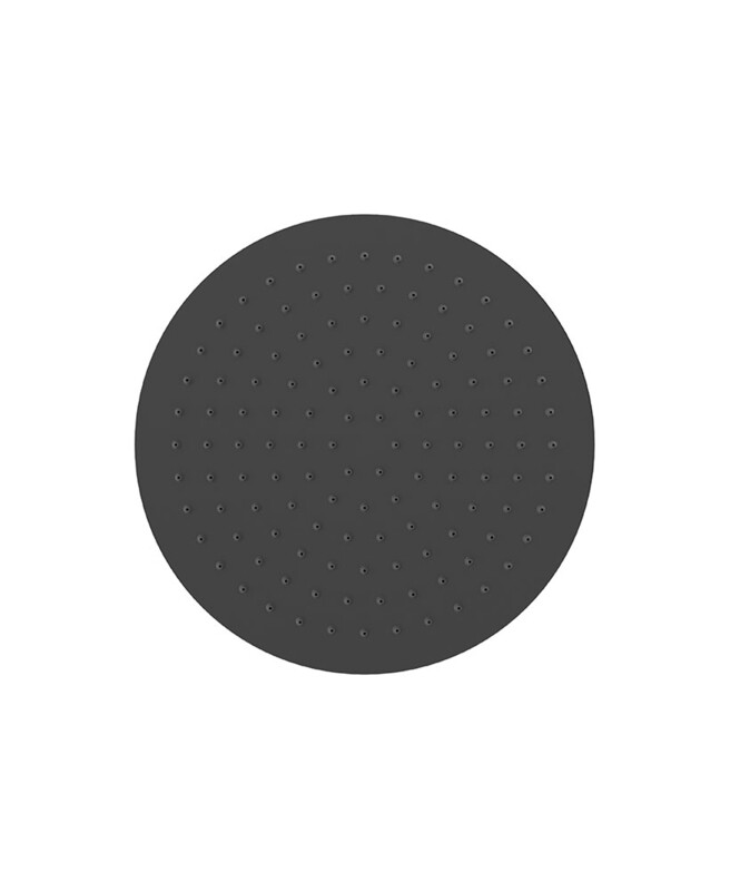SONAS Sync Round Thin Stainless Steel Shower Head 250mm Matt Black