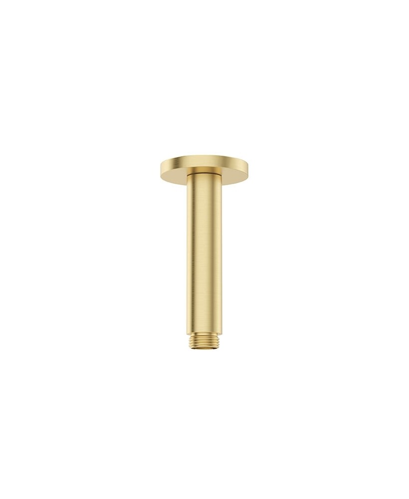 SONAS Sync Round Ceiling Shower Arm 200mm Brushed Gold