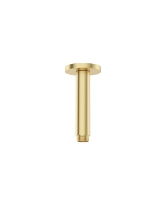 SONAS Sync Round Ceiling Shower Arm 200mm Brushed Gold