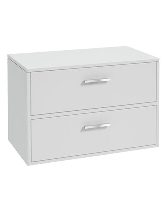 SONAS Finland 80cm Countertop Wall Hung Vanity Unit Matt White SONAS Finland 80cm Countertop Wall Hung Vanity Unit Matt White