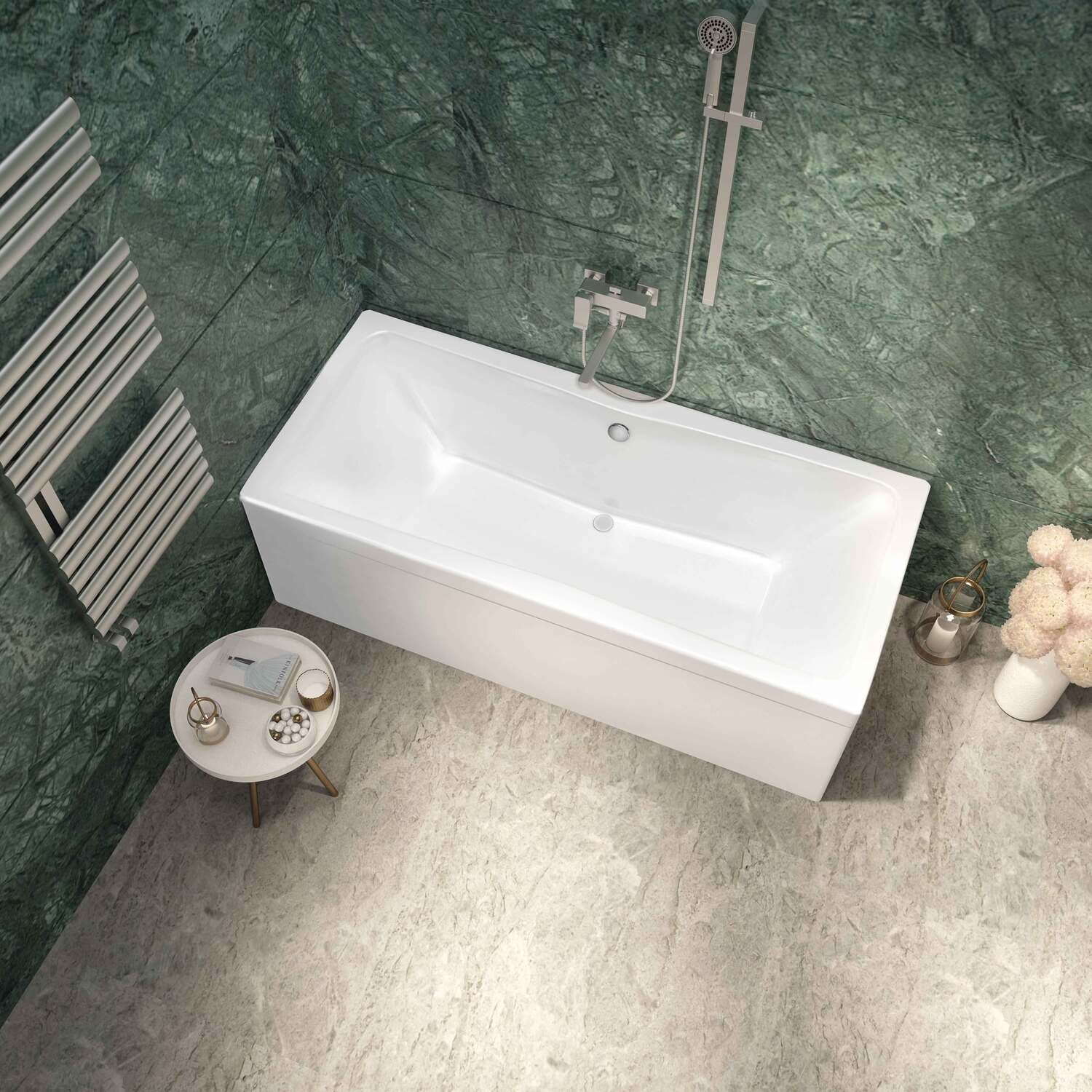 Toreno 1700x700 Square Double Ended Bath