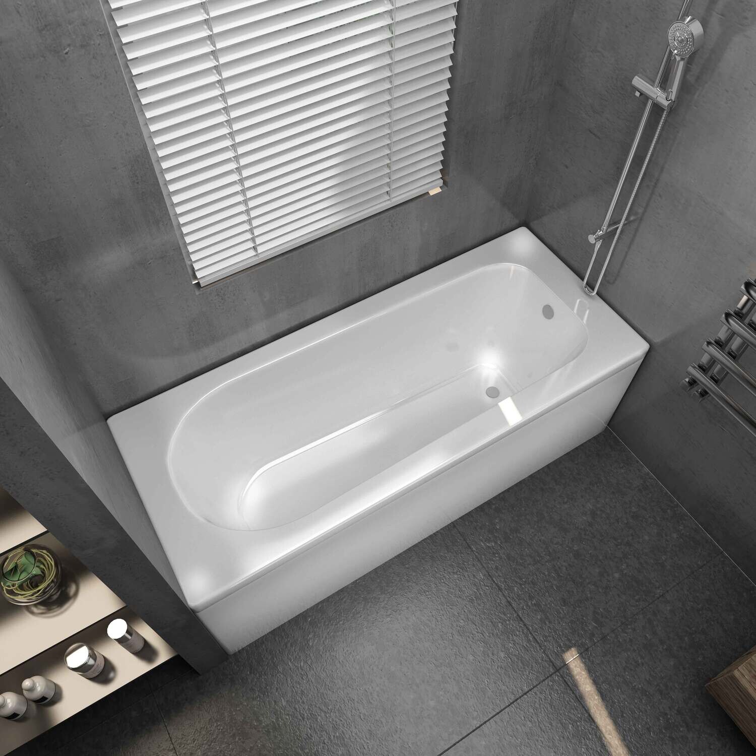 Sydney 1700x700 Round Single Ended Bath