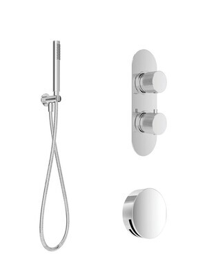 SONAS Alita Knurled Bath Set 2 Chrome SONAS Alita Knurled Bath Set 2 Chrome
