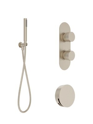 SONAS Alita Knurled Bath Set 2 Brushed Nickel