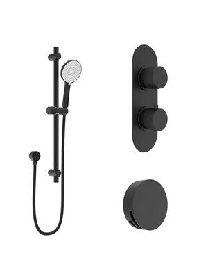 SONAS Alita Knurled Bath Set 1 Matt Black SONAS Alita Knurled Bath Set 1 Matt Black