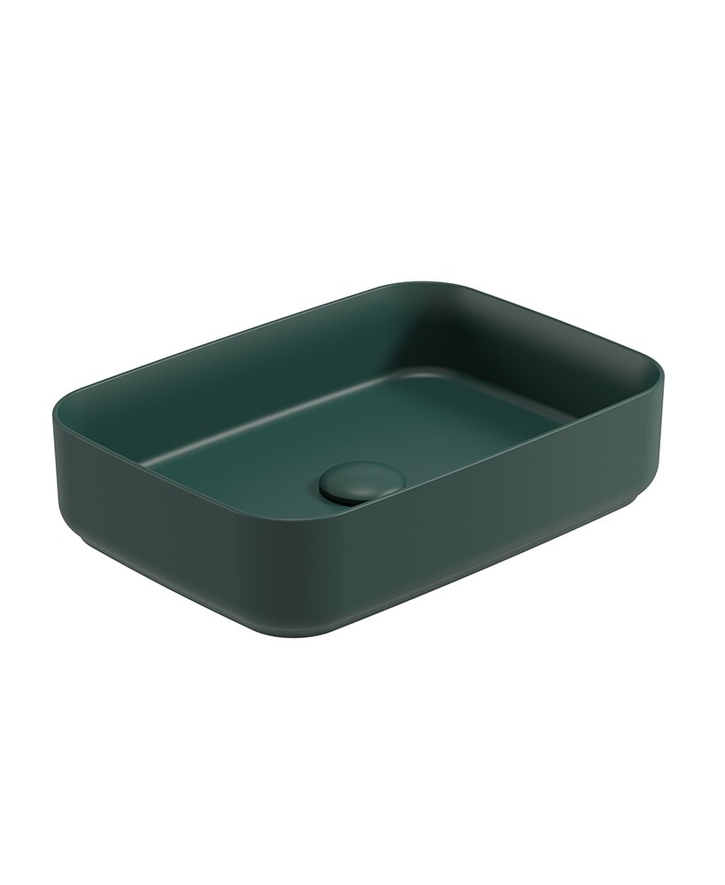 SONAS Avanti Rectangle Countertop Basin Forest Green