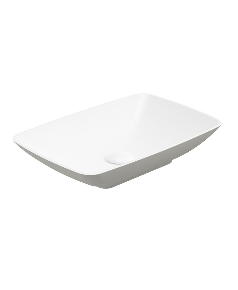 SONAS Skal Rectangle Countertop Basin Artic Grey
