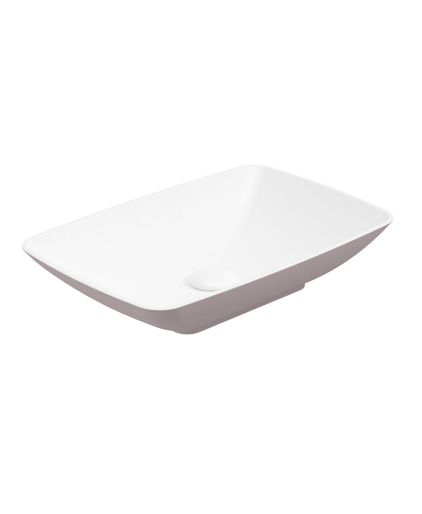 SONAS Skal Rectangle Countertop Basin Cashmere Pink