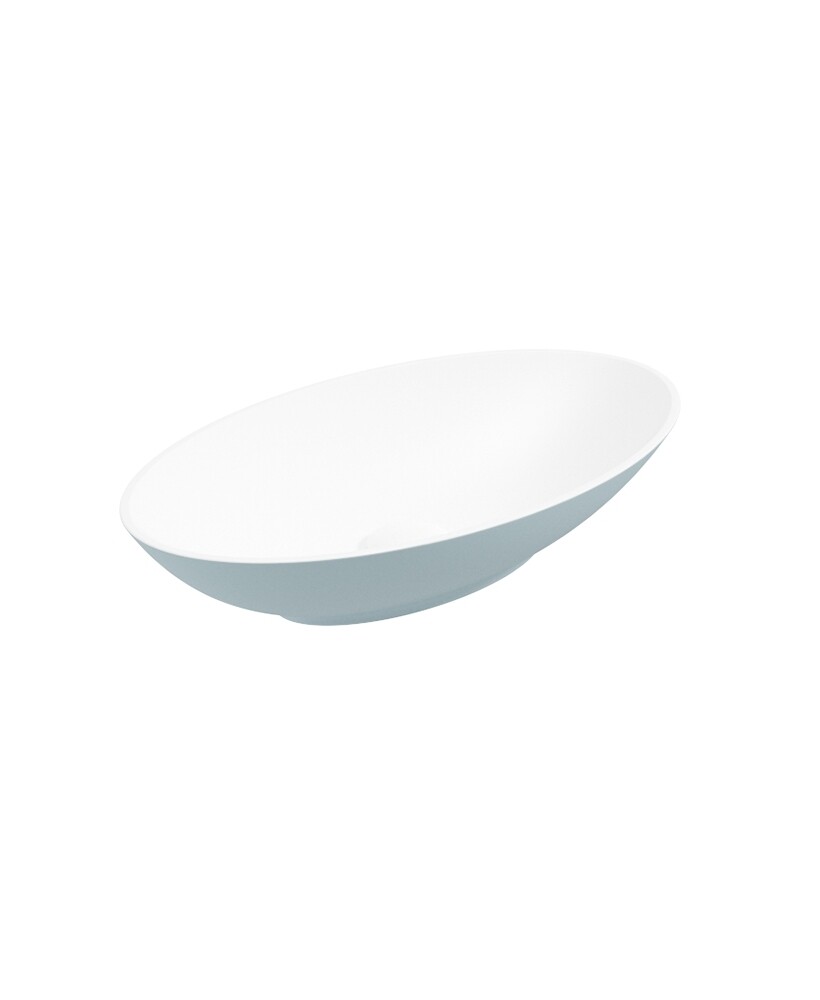 SONAS Skal Oval Countertop Basin Morning Sky Blue