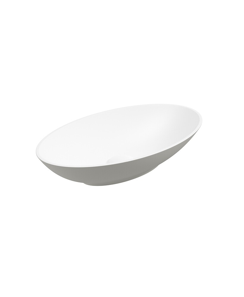 SONAS Skal Oval Countertop Basin Artic Grey