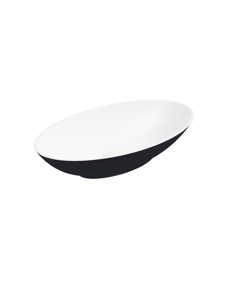 SONAS Skal Oval Countertop Basin Matt Black