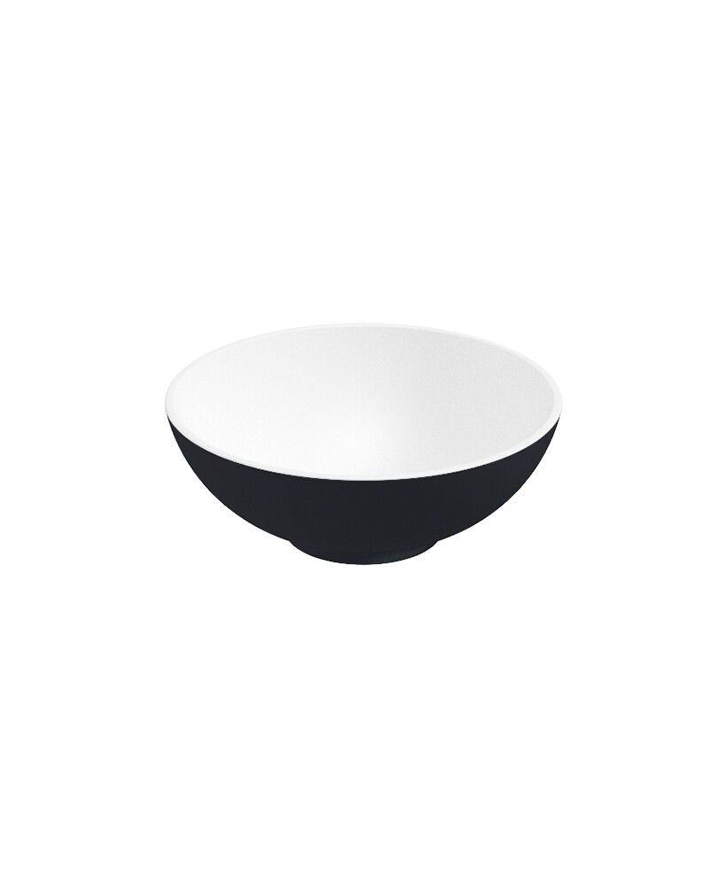 SONAS Skal Round Countertop Basin Matt Black