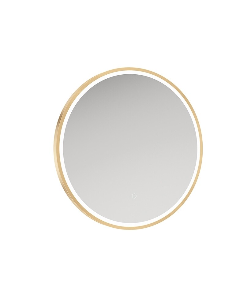 SONAS Astrid Beam 600mm Round Mirror Brushed Gold