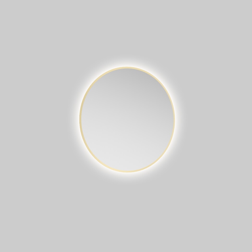 ECHO Round 600 LED Mirror Gold