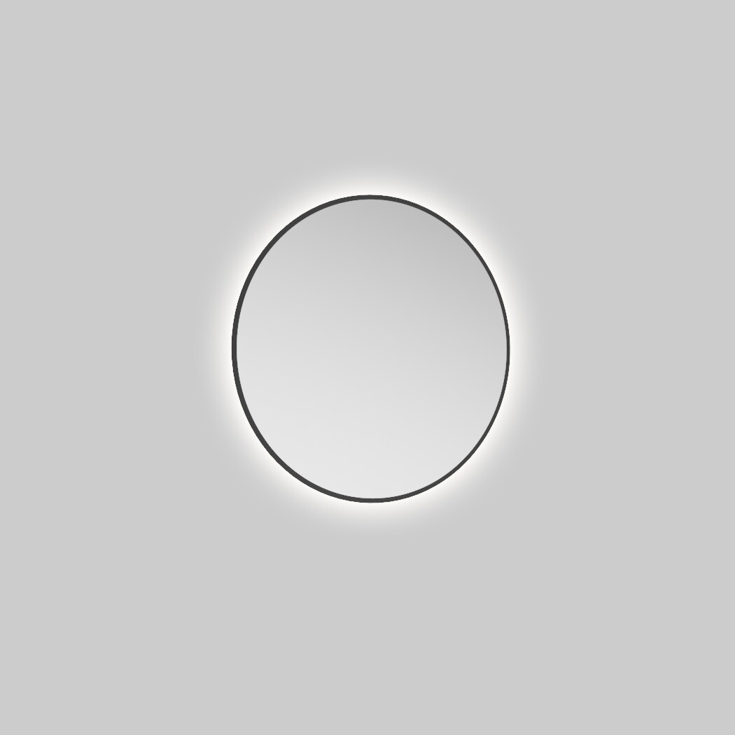 ECHO Round 600 LED Mirror Black