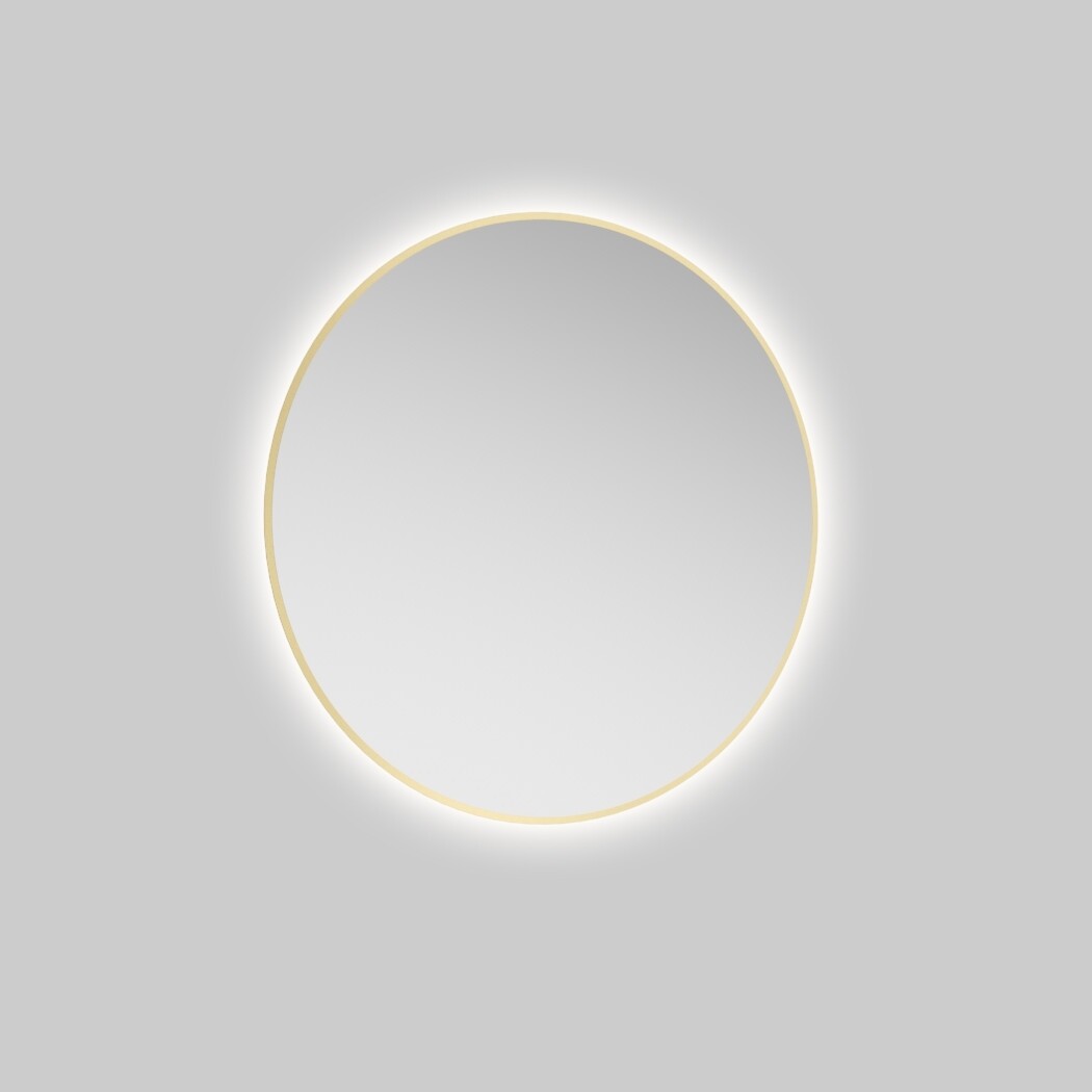ECHO Round 800 LED Mirror Gold