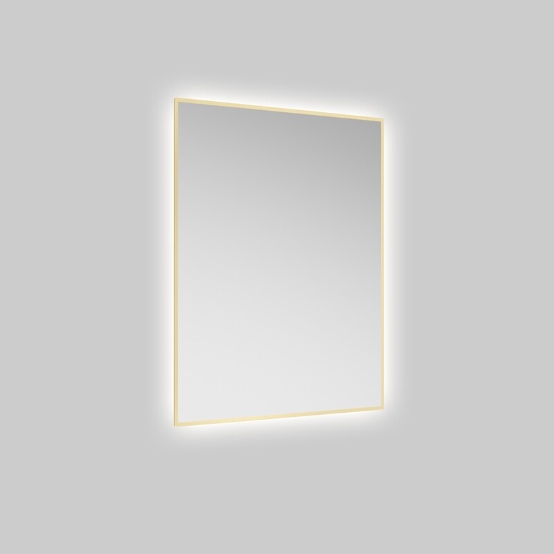ECHO Rectangle 600x800 LED Mirror Gold