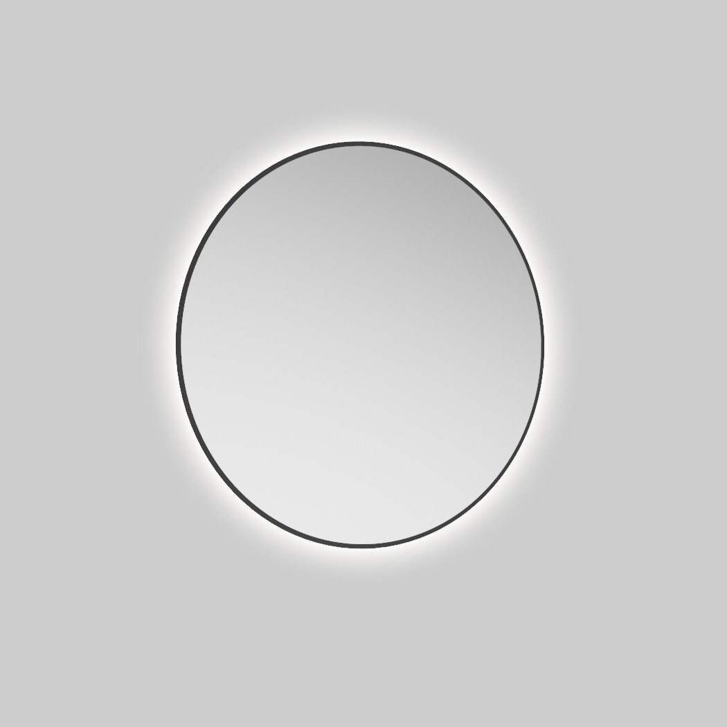 ECHO Round 800 LED Mirror Black