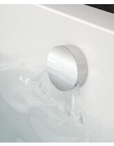 SONAS Round Bath Filler &amp; Waste  Chrome