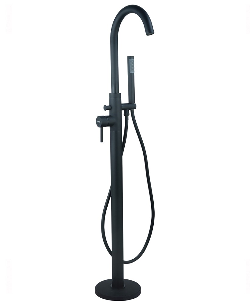 SONAS Harrow Floor Standing Bath Shower Mixer Matt Black