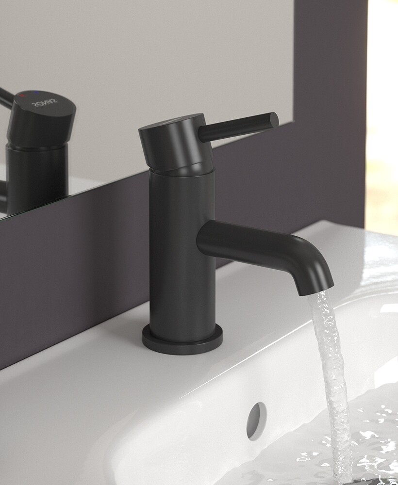SONAS Harrow Cloakroom Basin Mixer Matt Black