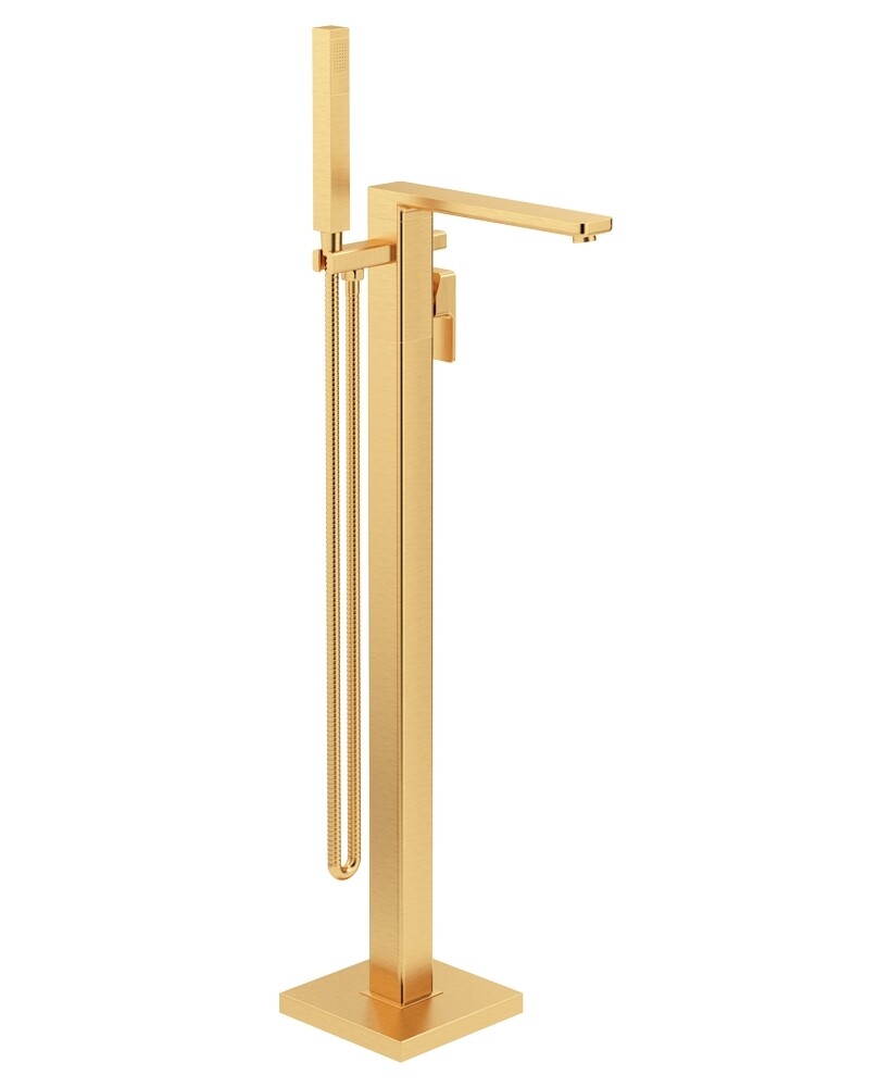 SONAS Contour Floor Standing Bath Shower Mixer Matt Black
