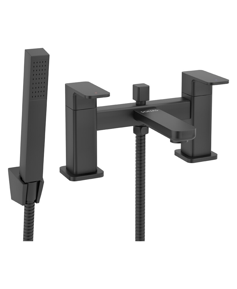 SONAS Contour Bath Shower Mixer Matt Black