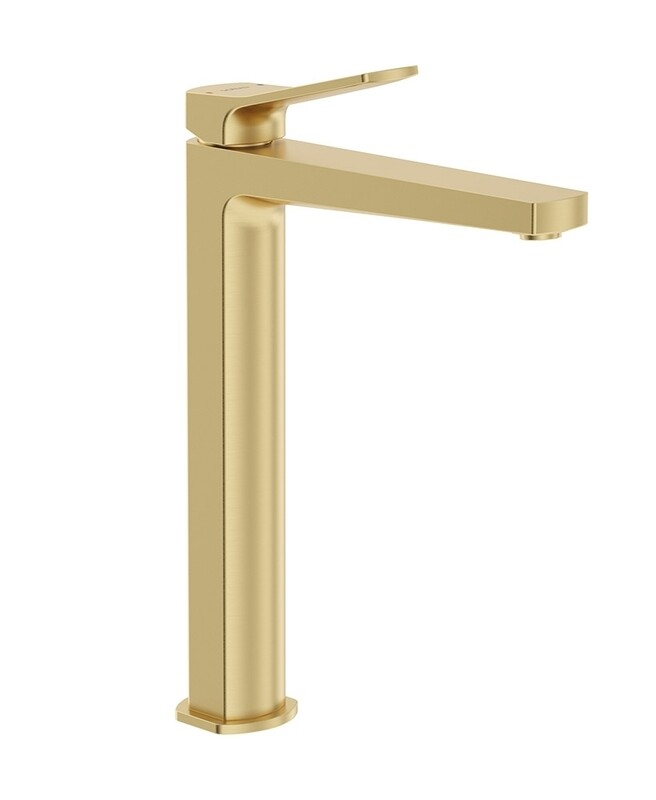 SONAS Luta Freestanding Basin Mixer Brushed Gold SONAS Luta Freestanding Basin Mixer Brushed Gold