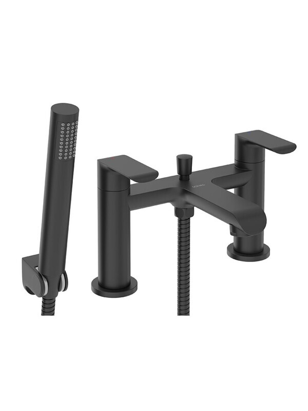 SCOPE Deck Mounted Bath Shower Mixer Matt Black SCOPE Deck Mounted Bath Shower Mixer Matt Black