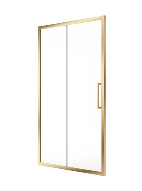SONAS Aspect Brushed Gold Sliding Shower Door SONAS Aspect Brushed Gold Sliding Shower Door