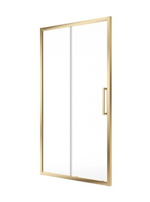 SONAS Aspect Brushed Gold Sliding Shower Door SONAS Aspect Brushed Gold Sliding Shower Door