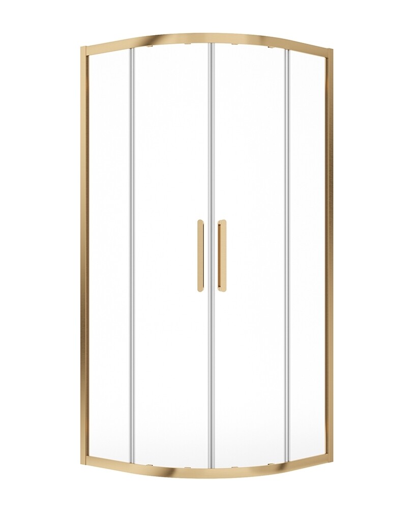 SONAS Aspect Brushed Gold Two Door Quadrant Shower Door