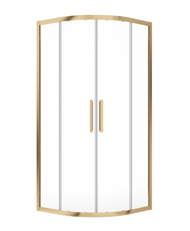 SONAS Aspect Brushed Gold Two Door Quadrant Shower Door